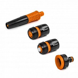 Set lance de stropit si conectori 1/2" BLACK LINE