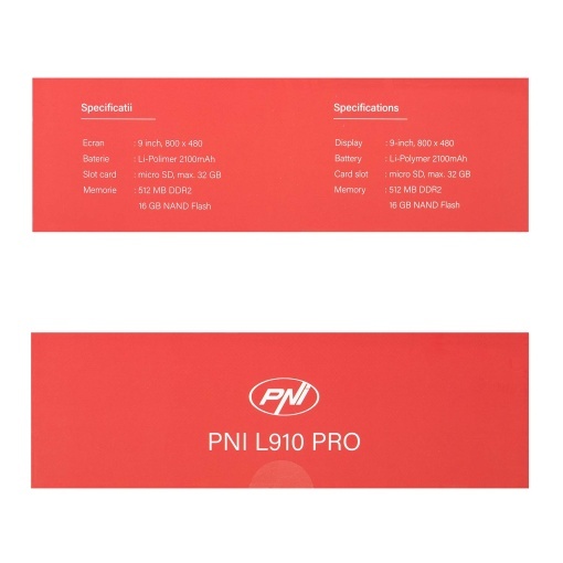 Sistem de navigatie GPS PNI L910 PRO cu parasolar, 9 inch, 800 MHz, 512MB DDR, 16GB memorie interna, FM transmitter, negru - Img 14