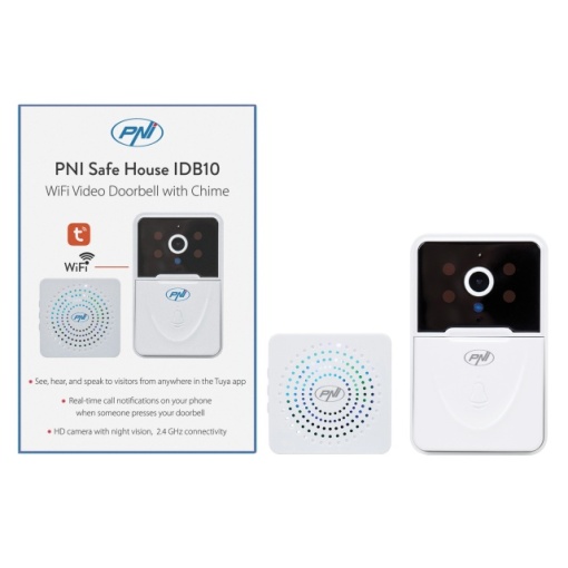Sonerie video PNI Safe House IDB10, WiFi, control din Tuya, vizibilitate nocturna, selectie ton apel - Img 7