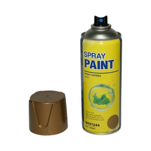 Spray vopsea auriu pe baza de apa 450ml Breckner Germany - Img 2