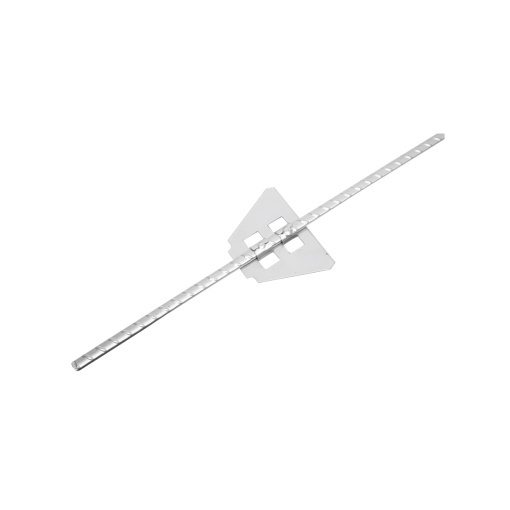 Stalp metalic 1080mm cu izolator de capat 59x33mm si izolator filetabil mijloc pentru gard electric Breckner Germany - Img 6