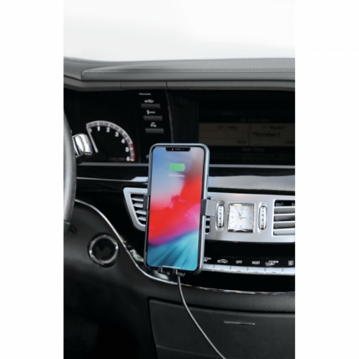 Suport auto grila ventilatie &amp; incarcator Wireless 10W - Img 4