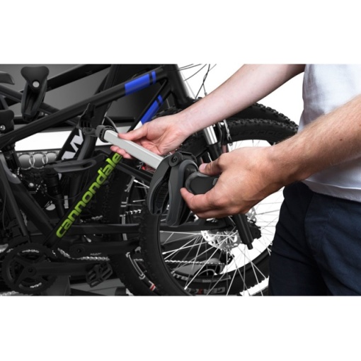 Suport pentru 3 biciclete Thule VeloSpace 939 XT3 cu prindere pe carligul de remorcare (13pini) Argintiu/Negru - Img 4