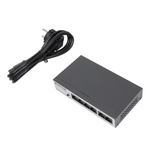 Switch PNI SWPOE242, POE, 6 x 10/100 Mbps, din care 4 porturi PoE, carcasa metalica - Img 2