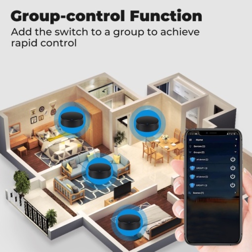 Telecomanda inteligenta IR PNI SafeHome PT13IR WiFi, control TV/IR/Home cinema/Aer conditionat prin internet, aplicatie de mobil Tuya Smart, integrare in scenarii si automatizari smart cu alte produse - Img 7