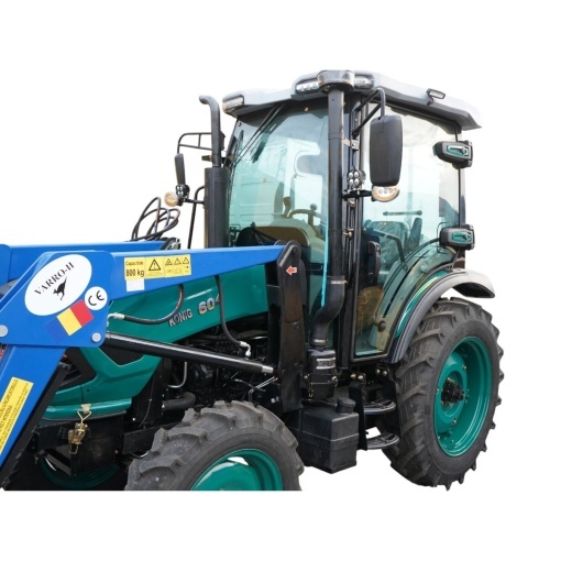 Tractor 60CP 4x4 cu cabina, motor diesel YTO, incarcator frontal hidraulic, cupa 1400mm, camere video KONIG 604 - Img 6