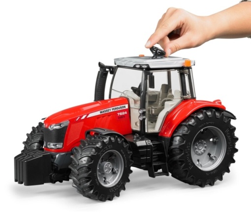 Tractor Massey Ferguson 7624 - BRUDER 3046 scara 1:16 - Img 4