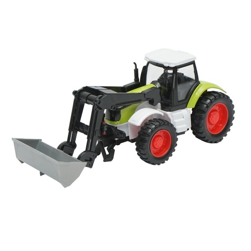 Tractor verde cupa frontala, 175x65x80mm jucarie copii +3 ani - Img 3