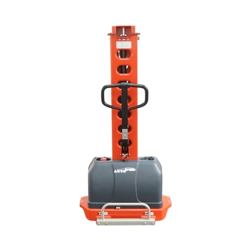 Transpalet semi-electric 500kg cu autoincarcare, baterie Li-ion 12V, 33Ah, inaltime ridicare 1300mm - Img 5