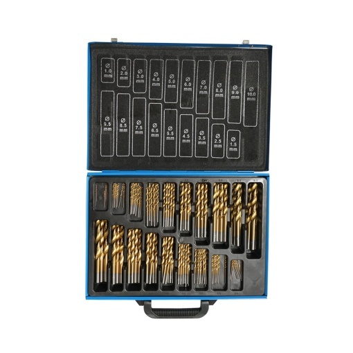 Trusa 170 burghie HSS pentru metal DIN 338 Breckner Germany - Img 3