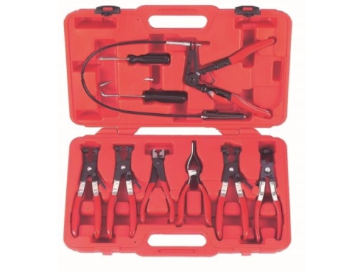 Trusa 9 clesti coliere, cleste flexibil cu prelungitor, clesi combustibil, cleste coliere furtune