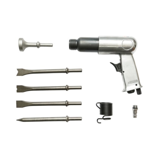 Trusa ciocan pneumatic de impact 3500BPM, 4 dalti 170mm, presiune 6.3 bar 8 piese Breckner Germany - Img 4