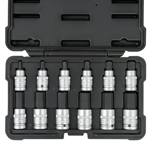 TRUSĂ DE 12 BUC. VÂRFURI HEXAGONALE DE 1/2", JBM - Img 3