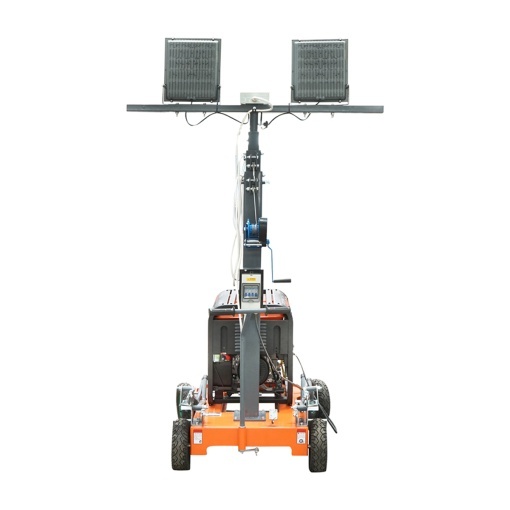 Turn de iluminat LED mobil, telescopic 4x200W 4.5KW inaltime 1800-4800mm cu generator diesel - Img 3