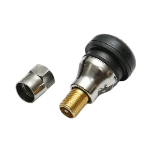 Valva roata auto tubeless 35mm premium EPDM TR412 cromata - Img 2
