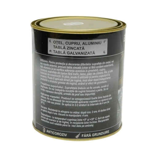 Vopsea email anticoroziva 3 in 1 alb boreal pentru metal 750g, direct pe rugina, pe baza de apa Breckner Germany - Img 3