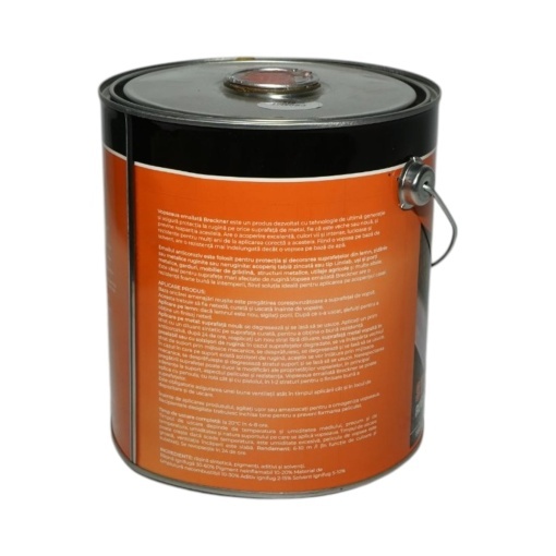 Vopsea email anticoroziva 3 in 1 crom metalizat 029 pe baza de solvent 3.5L, direct pe rugina, interior si exterior Breckner Germany - Img 2