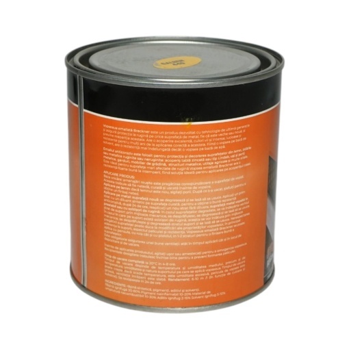 Vopsea email anticoroziva 3 in 1 galben 440 pe baza de solvent 1L, direct pe rugina, interior si exterior Breckner Germany - Img 2