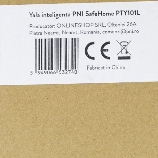 Yala inteligenta PNI SafeHome PTY101L, stanga, acces cu amprenta, cod, card, cheie, aplicatie de mobil Tuya Smart - Img 4