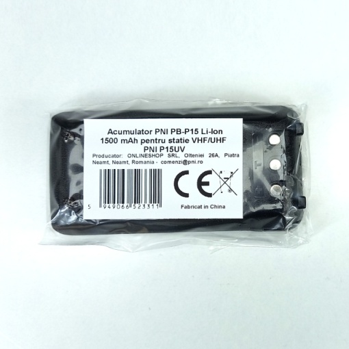 Acumulator PNI PB-P15 Li-Ion 1500 mAh pentru statie VHF/UHF PNI P15UV - Img 7