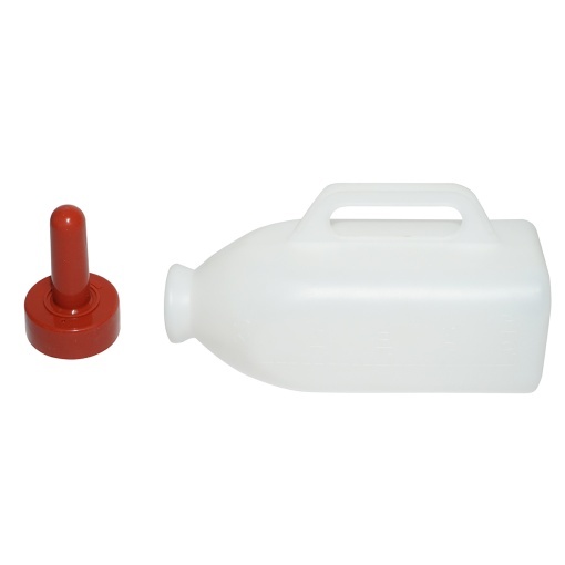 Adapatoare sticla de plastic cu suzeta 2 L pentru vitei Breckner Germany - Img 4