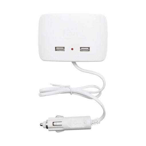 Adaptor auto pentru bricheta - 3 prize 12/24V si 2 USB 5V/1000mA - Img 2