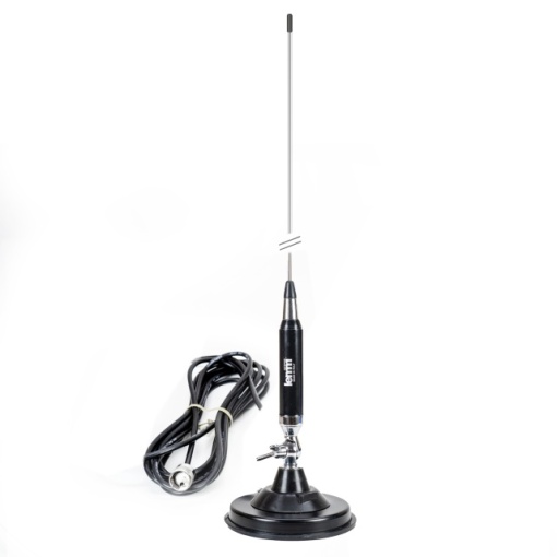 Antena CB LEMM MAGNETIC AT-1231 cu baza magnetica, cablu RG58 4m, inaltime 136 cm, 26.6-27.4 MHz, 200 W, fabricata in Italia - Img 4
