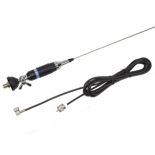 Antena CB PNI S9 cu fluture lungime spic 120 cm cu cablu RG58 de 4m - Img 2