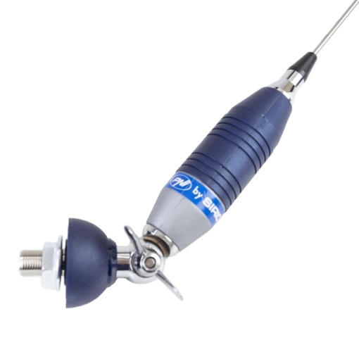 Antena CB Sirio SUPER 9 cu fluture, lungime 155 cm, 27 - 28.5 MHz, 250W, montura, cablu RG58 de 4m si mufa PL259 incluse - Img 4