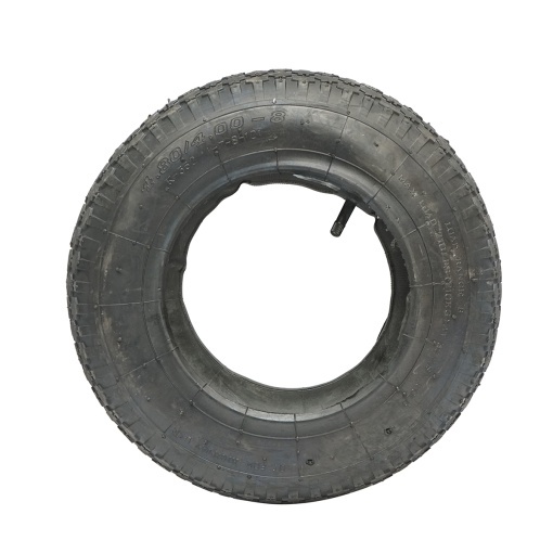 Anvelopa agricola 400/8 crampon cu camera pentru motocultor/roaba 2PR - Img 2
