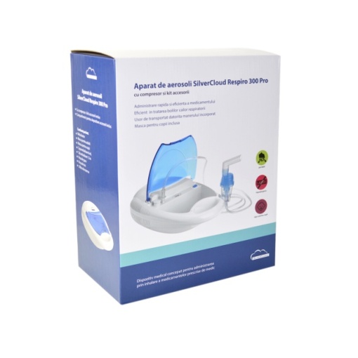 Aparat de aerosoli SilverCloud Respiro 300 Pro cu compresor - Img 3