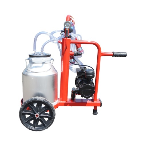 Aparat de muls vaci 1 post bidon 30L aluminiu cu vid in cadru(vacuum) Breckner Germany - Img 3
