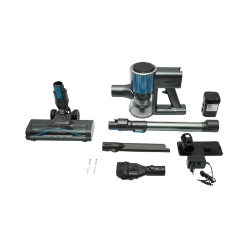Aspirator vertical fara fir 200W, putere aspirare 30 kPa, baterie 2000mAh, recipient praf 600ml, 3 moduri de aspirare, ecran tactil LED, motor brushless, perie iluminata LED - Img 3