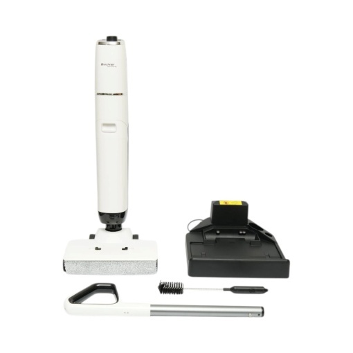 Aspirator vertical fara fir cu mop 200W, putere aspirare 18000Pa, baterie 5000mAh, rezervor apa 2x600ml, functie voce, ecran digital Breckner Germany - Img 3