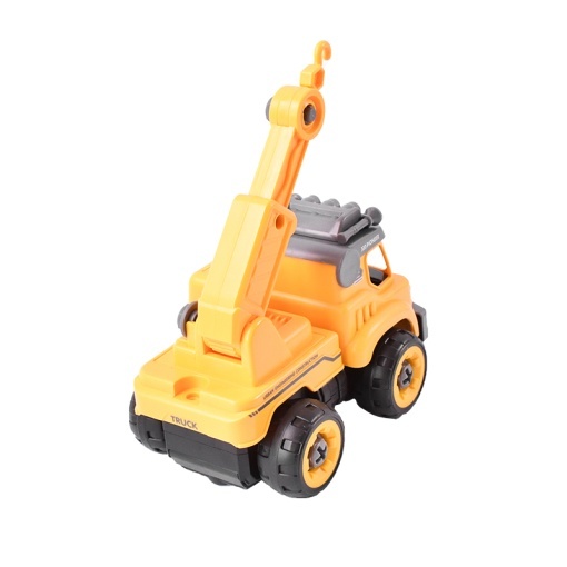 Autospeciala macara cu telecomanda jucarie de constructie care se monteaza DIY - Img 9