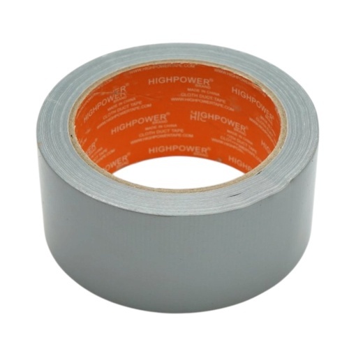 Banda adeziva textila Duct Tape argintie 50mm x 20m pentru reparatii HighPower - Img 3