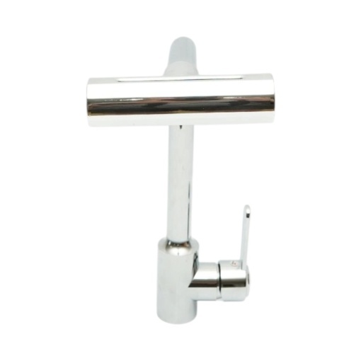 Baterie chiuveta bucatarie tip cascada, 4 functii de curgere, pipa rotativa 360 grade, monocomanda, crom lucios, aliaj zinc, furtunuri incluse - Img 6