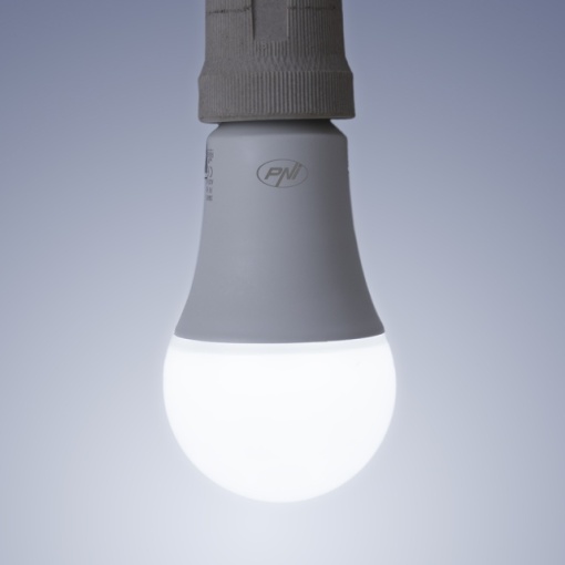 Bec inteligent PNI SmartHome SM9W LED 9w cu lumina reglabila, programabil WiFi compatibil cu Google Home, Alexa - Img 4