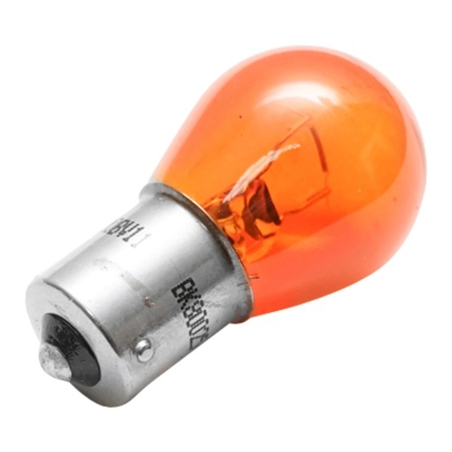Bec para SF BA15 12V 21W galben - asimetric - Img 2