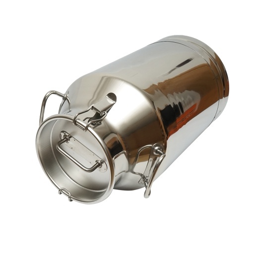 Bidon de inox pentru lapte cu capac 40L aparat de muls vaci Breckner Germany - Img 2