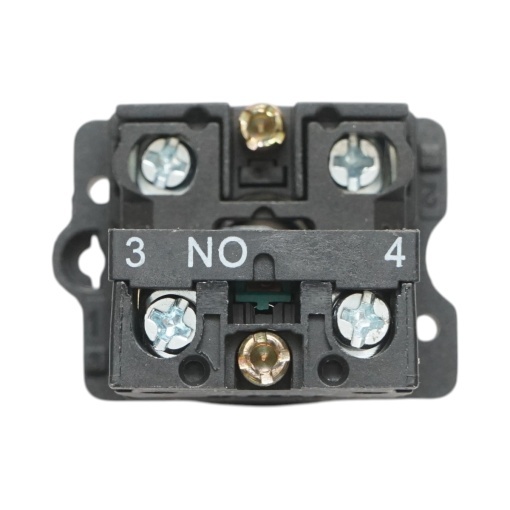 Buton indicator LED albastru cu rezistenta integrata 1NO, 220V, LAY5 Breckner Germany - Img 3