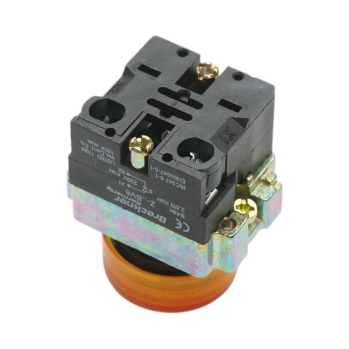Buton indicator LED galben 220V LAY5 Breckner Germany - Img 4