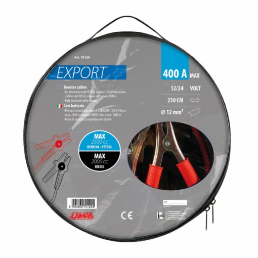 CABLU CURENT 12/24V - 250 cm - 400 A - LAMPA - Img 3