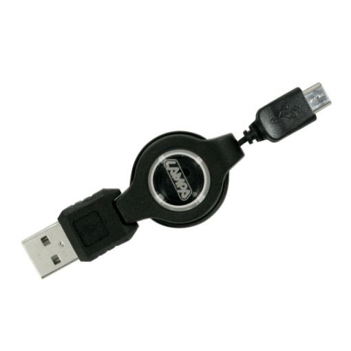 Cablu de incarcare retrectabil Usb > Micro Usb - 80 cm