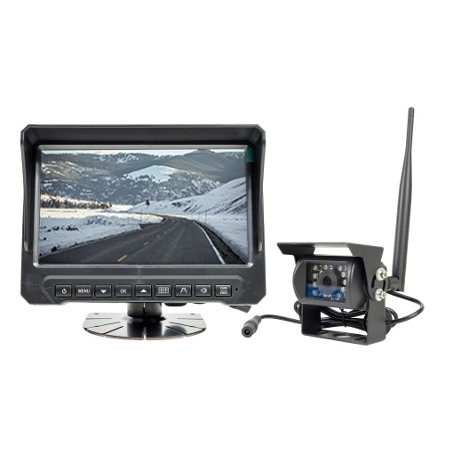 Camera de mers inapoi si monitor LCD wireless PNI TRK501 cu functie DVR, slot card micro SD, LED-uri IR, pentru camion - Img 8