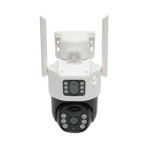 Camera supraveghere lentila duala 2x2MP, WIFI rotativa cu panou solar 7W, PTZ, 1080P, senzor miscare, night vision, aplicatie V380 Pro - Img 3