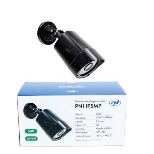 Camera supraveghere video PNI IP5MP cu IP, 5MP, H.265, ONVIF, de exterior si interior IP66 - Img 4