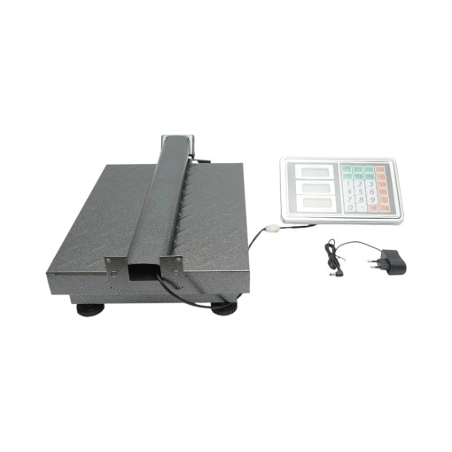 Cantar electronic de podea 150kg tip platforma 400x300mm cu brat pliabil, afisaj LCD Breckner Germany - Img 2