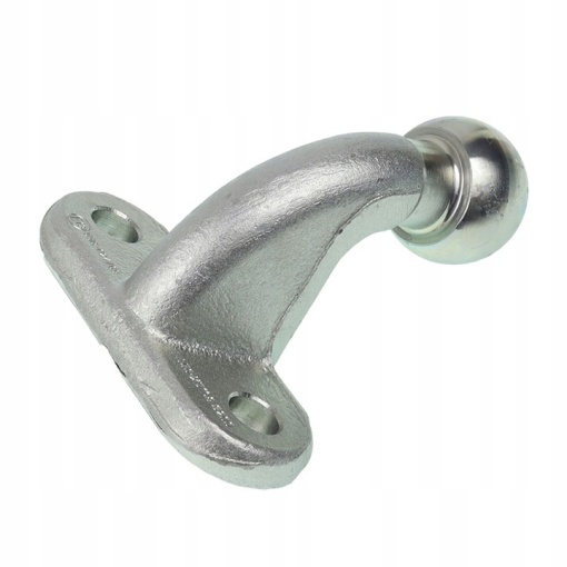 CARLIG DE REMORCA TOWBALL FI 50MM, UNGHIULAR PENTRU CAMIONETE 3.5T, 130X75MM - Img 2