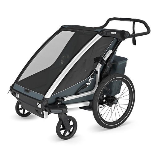 Carucior multisport double Thule Chariot Cross 2, Dark Slate - Img 5